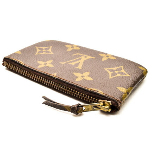 Louis Vuitton Pochette Cleat Coin Case Leather Wallet Brown - Picture 4 of 10